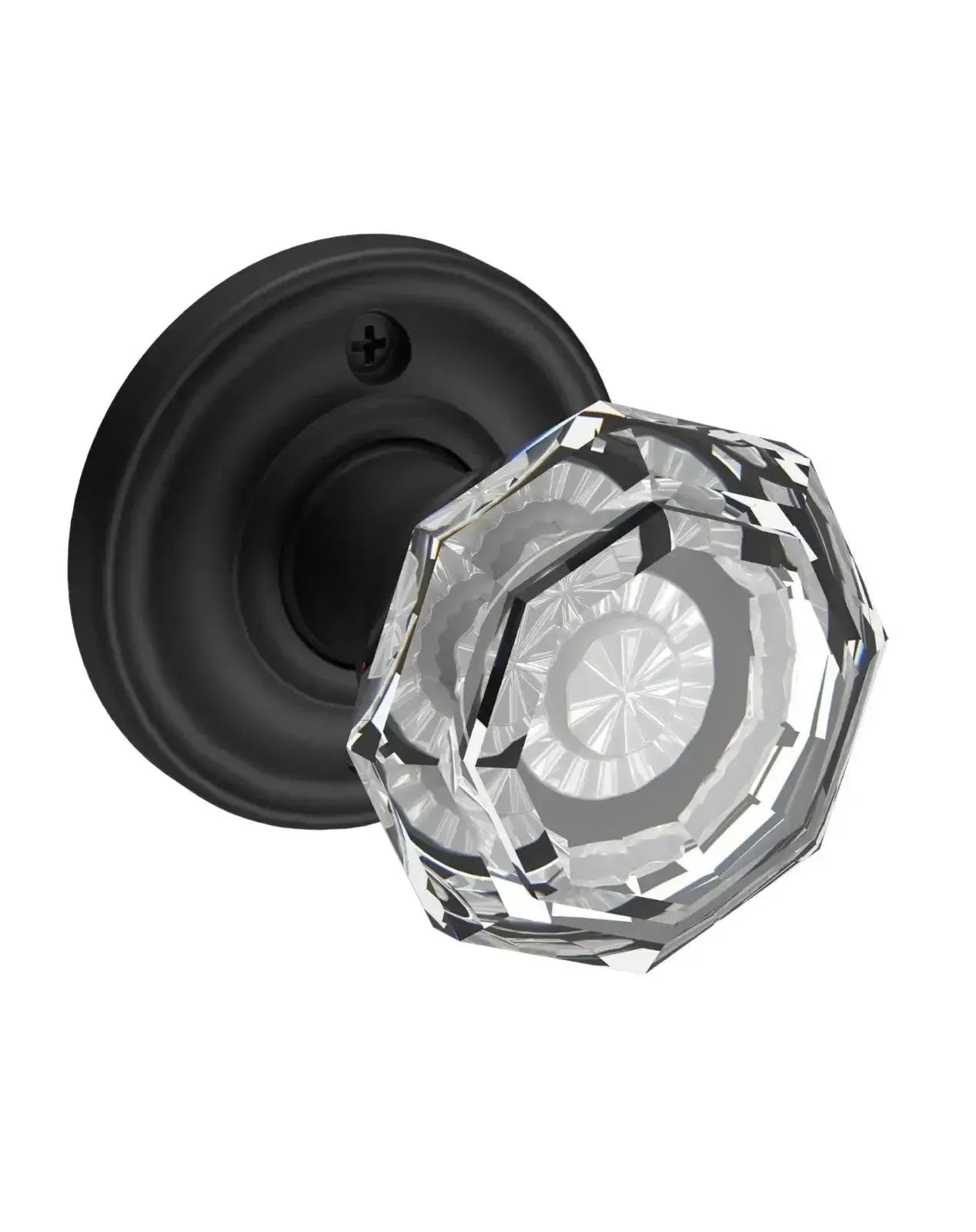 Baldwin ReserveBaldwin Crystal Knob with Traditional Round Rosette in 