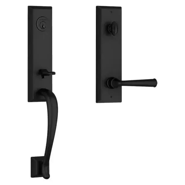 Baldwin ReserveBaldwin Del Mar Handleset with Interior Federal Lever with Square Bevel Rosette in 