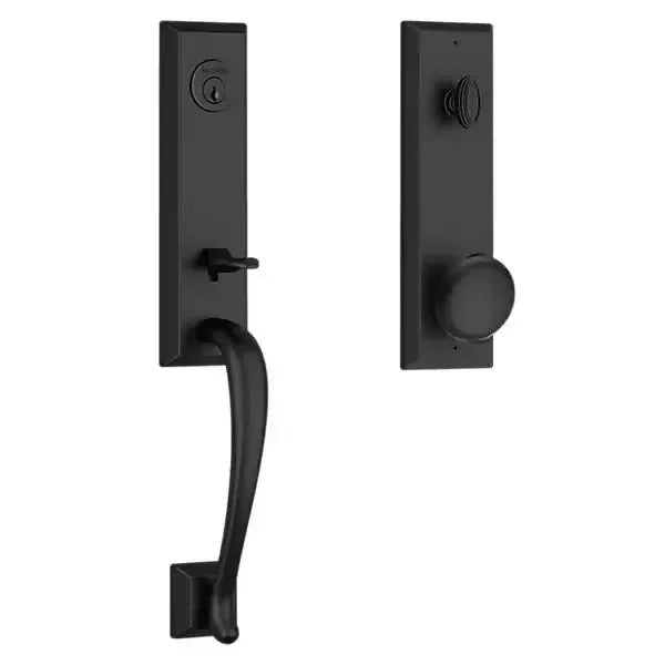 Baldwin ReserveBaldwin Del Mar Handleset with Interior Round Knob with Square Bevel Rosette in 