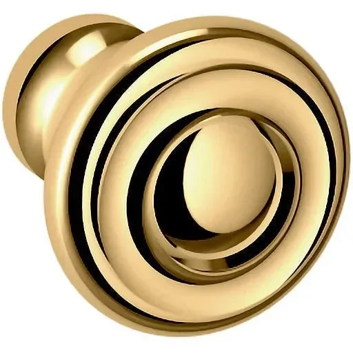 Baldwin Estate Dominion Knob 1" in Lifetime Polished Brass finish