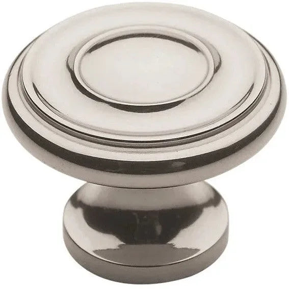 Baldwin Estate Dominion Knob 1.25" in Lifetime Polished Nickel finish