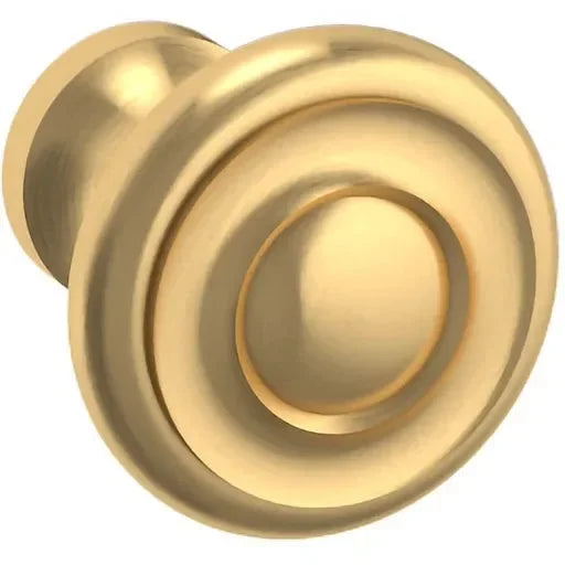 Baldwin Estate Dominion Knob 1" in Lifetime Satin Brass finish
