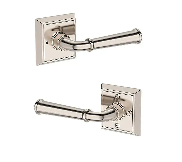 Baldwin Dunsmoor Lever with Chamfered Square Rosette in finish