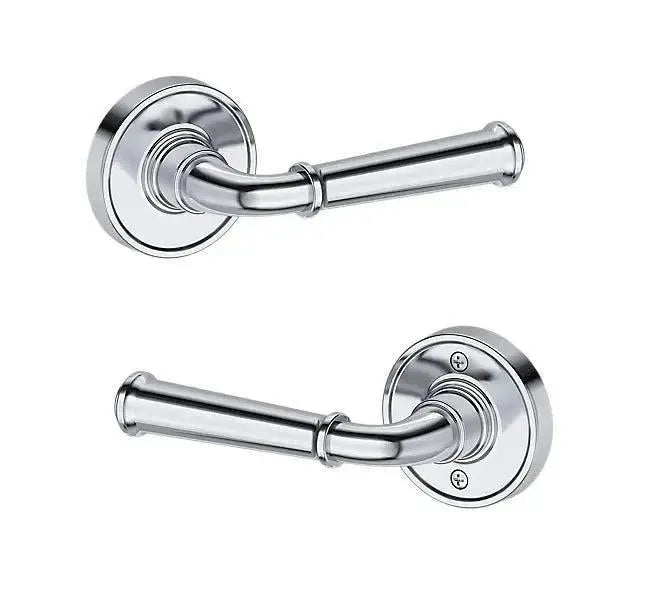 Baldwin Dunsmoor Lever with Recessed Round Rosette in Polished Chrome finish