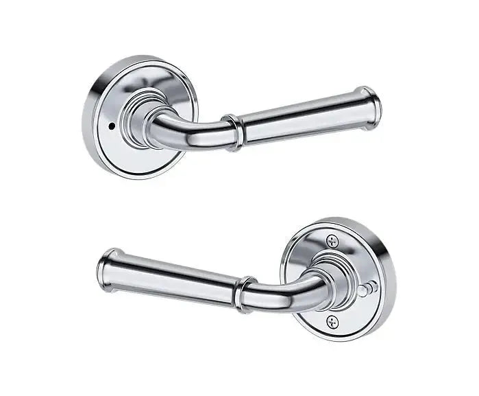 Baldwin Dunsmoor Lever with Recessed Round Rosette in Polished Chrome finish