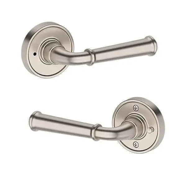 Baldwin Dunsmoor Lever with Recessed Round Rosette in Satin Nickel finish