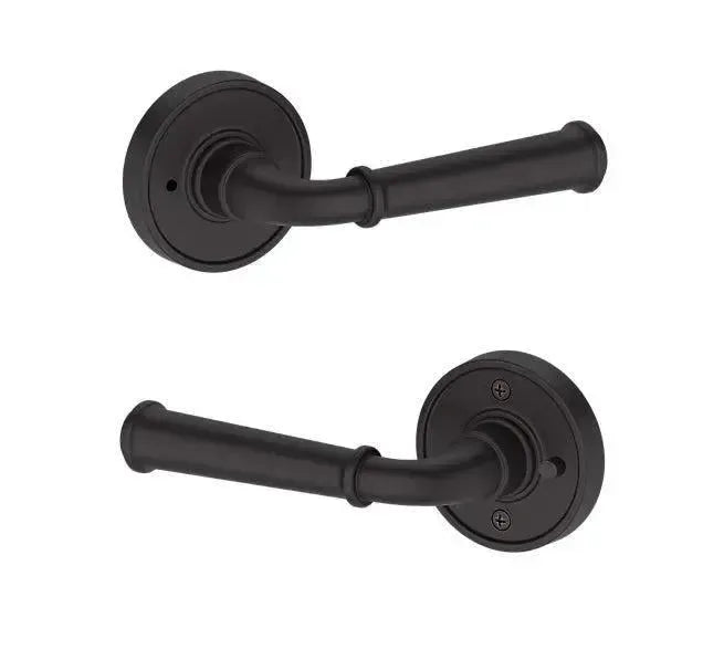 Baldwin Dunsmoor Lever with Recessed Round Rosette in Venetian Bronze finish
