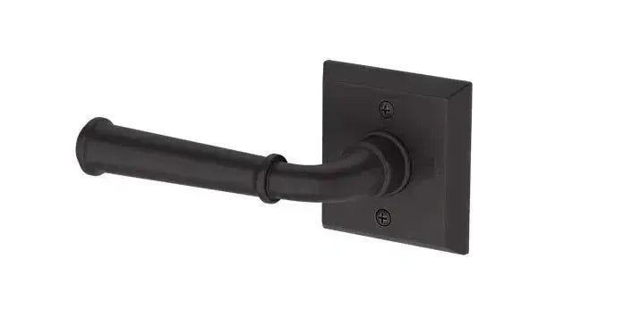 Baldwin Dunsmoor Lever with Traditional Square Rosette in Venetian Bronze finish
