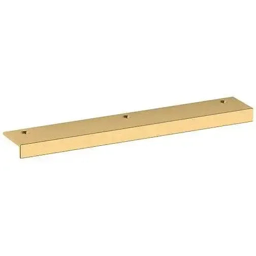 Baldwin Edge Pull in Lifetime Satin Brass finish