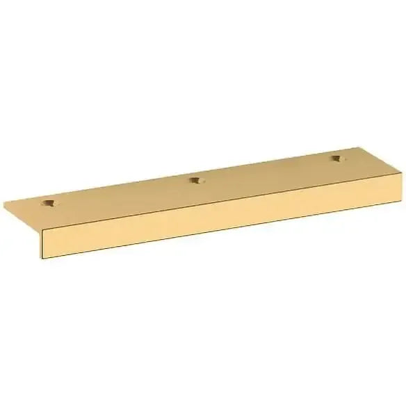 Baldwin Edge Pull in Lifetime Satin Brass finish