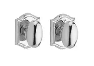 Baldwin ReserveBaldwin Ellipse Knob with Traditional Arch Rosette in 