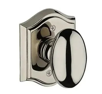 Baldwin ReserveBaldwin Ellipse Knob with Traditional Arch Rosette in 