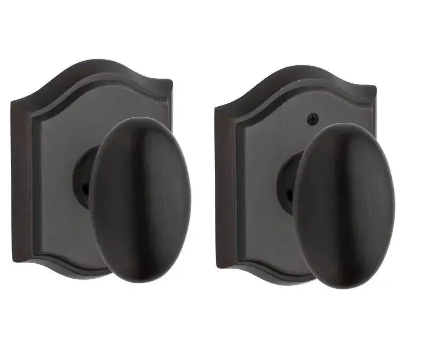 Baldwin ReserveBaldwin Ellipse Knob with Traditional Arch Rosette in 