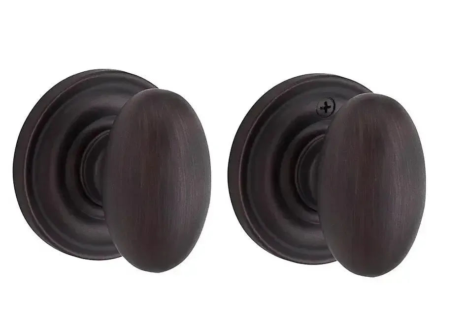 Baldwin ReserveBaldwin Ellipse Knob with Traditional Round Rosette in 