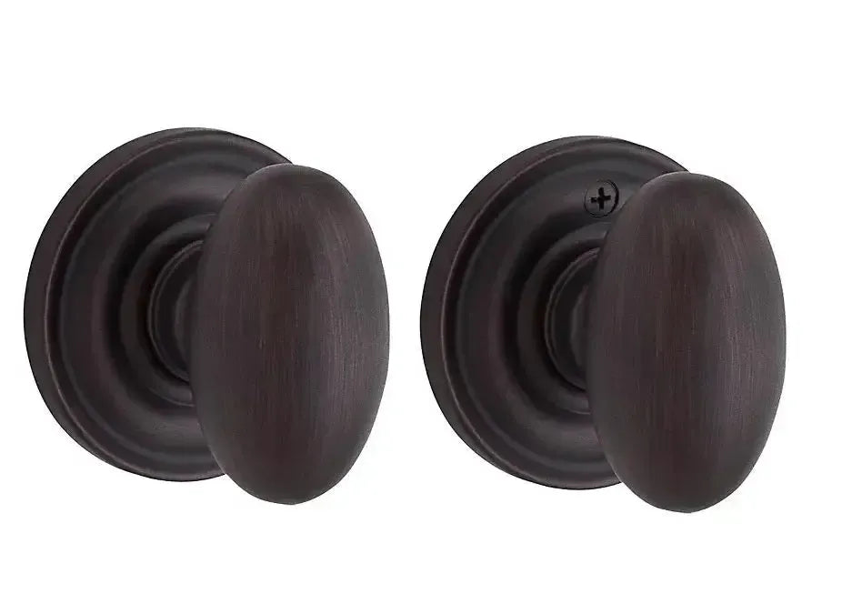 Baldwin ReserveBaldwin Ellipse Knob with Traditional Round Rosette in 
