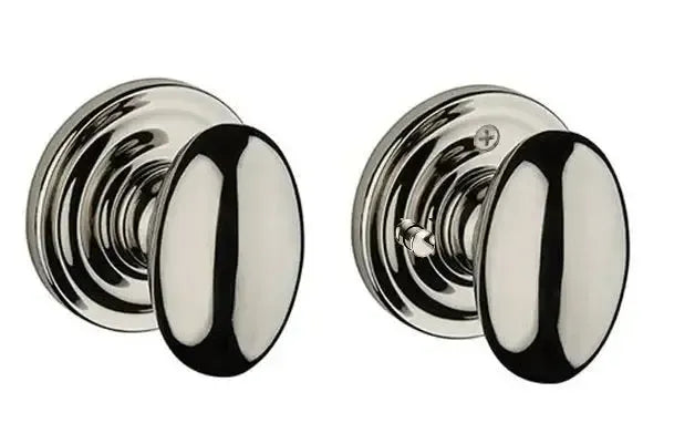 Baldwin ReserveBaldwin Ellipse Knob with Traditional Round Rosette in 