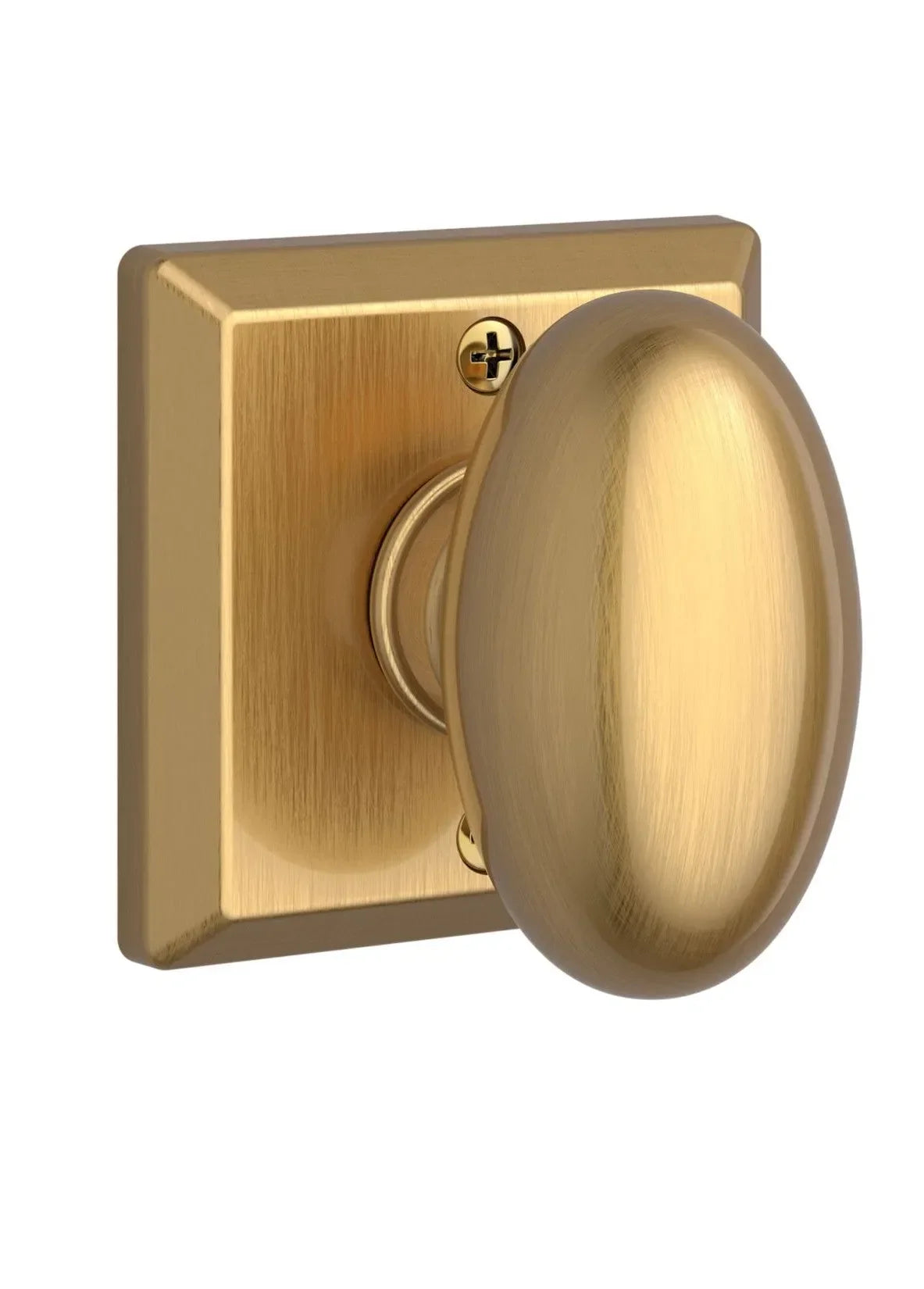 Baldwin ReserveBaldwin Ellipse Knob with Traditional Square Rosette in 