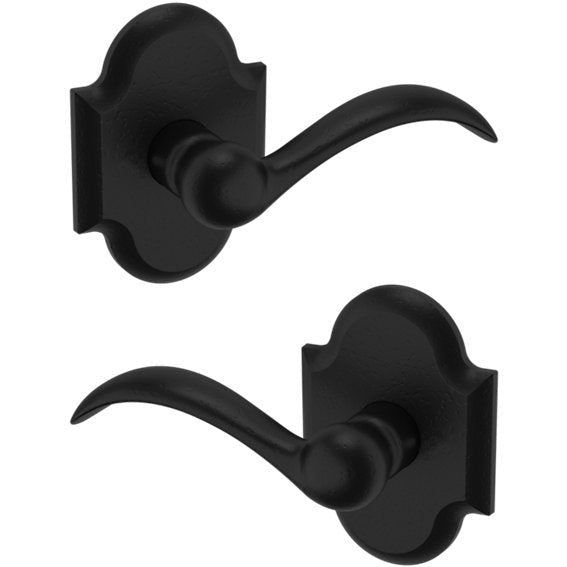Baldwin Estate 5452V Passage Lever with R030 Rosette in Distressed Oil Rubbed Bronze finish