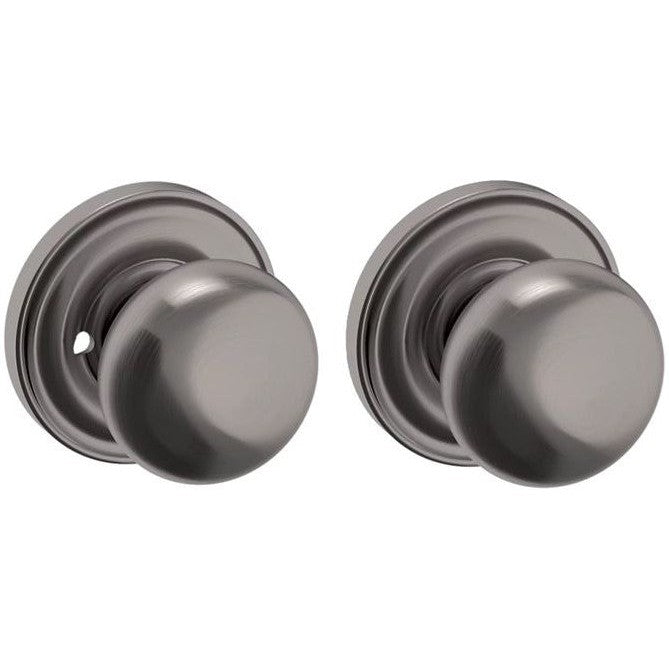 Baldwin Estate 5000 Privacy Knob with 5048 Rosette in Graphite NIckel finish