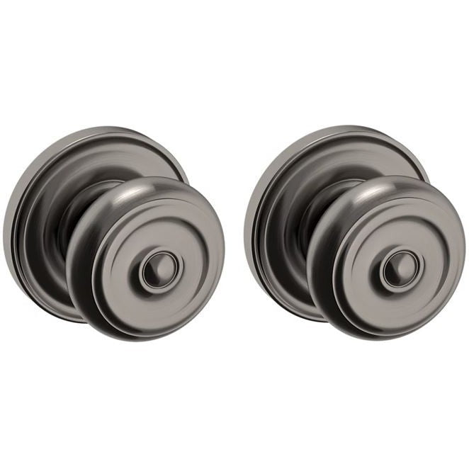 Baldwin Estate 5020 Passage Knob with 5048 Rosette in Graphite Nickel finish