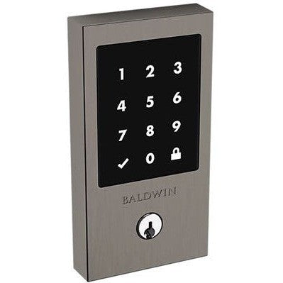 Baldwin Estate Minneapolis Touchscreen Z-Wave Deadbolt in Graphite Nickel finish