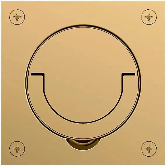Baldwin Estate 0397 Flush Cup Handle & Ring Pull in Lifetime Polished Brass finish