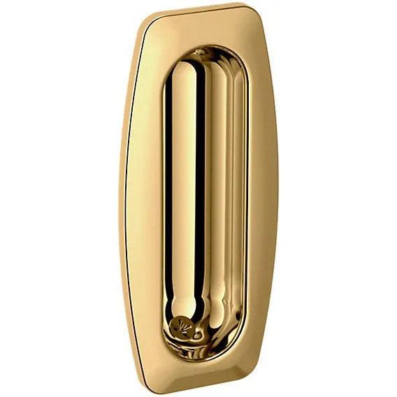 Baldwin Estate 0458 Sliding Door Flush Pull in Lifetime Polished Brass finish