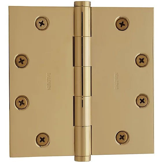 Baldwin Estate 1045 4.5" Square Corner Hinge in Lifetime Polished Brass finish