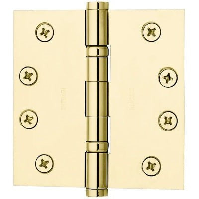 Baldwin Estate 1046 4.5" Ball Bearing Hinge in Lifetime Polished Brass finish