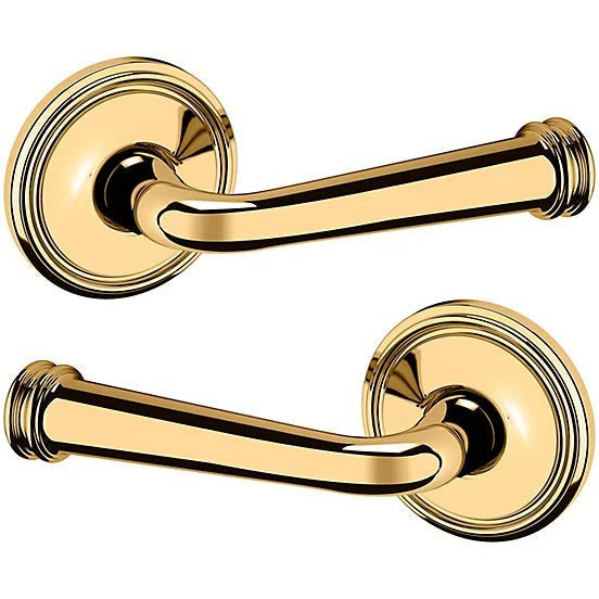 Baldwin Estate 5116 Full Dummy Lever with 5070 Rosette in Lifetime Polished Brass finish