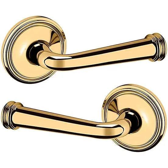 Baldwin Estate 5116 Full Dummy Lever with 5070 Rosette in Lifetime Polished Brass finish