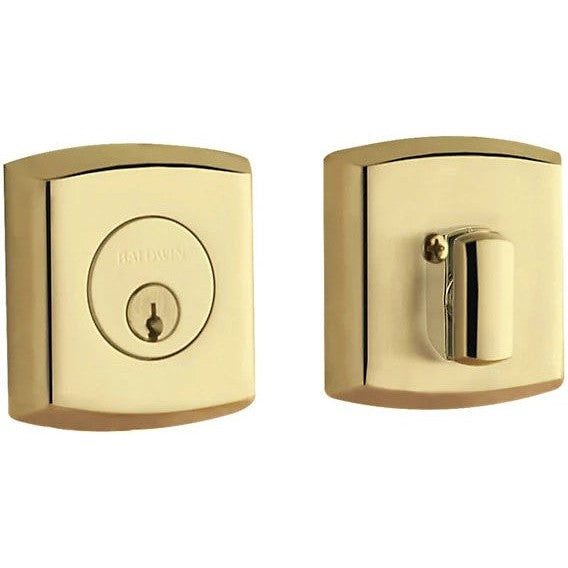 Baldwin Estate 8285 Soho Deadbolt in Lifetime Polished Brass finish