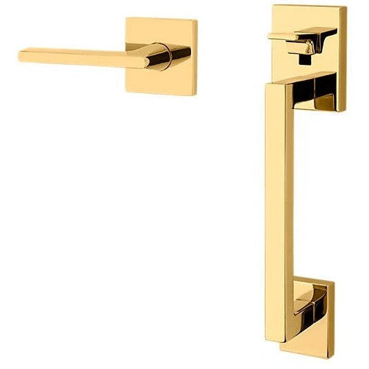 Baldwin Estate Minneapolis Lower Half Handleset with Interior 5162 Lever in Lifetime Polished Brass finish