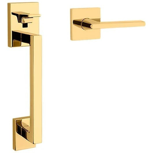 Baldwin Estate Minneapolis Lower Half Handleset with Interior 5162 Lever in Lifetime Polished Brass finish