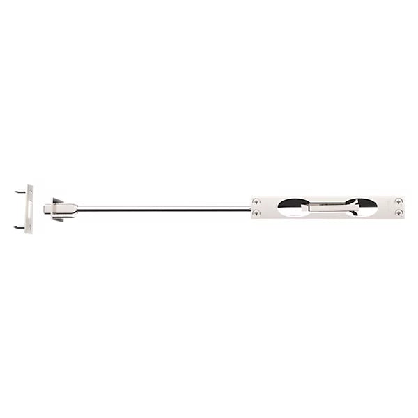 Baldwin Estate 0600 Flush Bolt with 12" Rod in Lifetime Polished Nickel finish