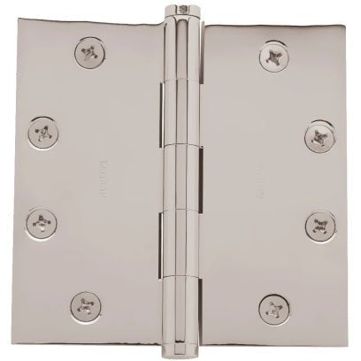 Baldwin Estate 1045 4.5" Square Corner Hinge in Lifetime Polished Nickel finish