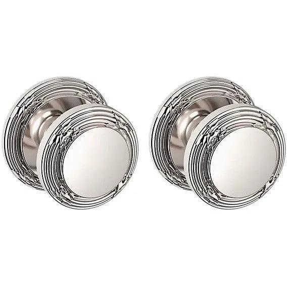 Baldwin Estate 5013 Full Dummy Knob with 5021 Rosette in Lifetime Polished Nickel finish