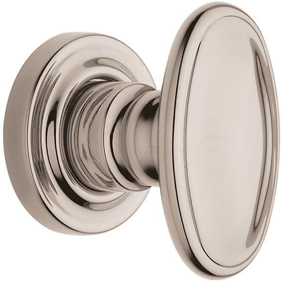 Baldwin Estate 5057 Half Dummy Knob with 5048 Rosette in Lifetime Polished Nickel finish