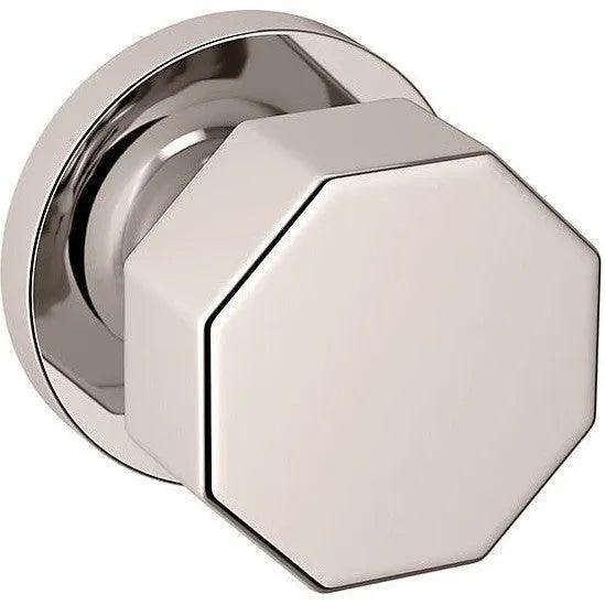Baldwin Estate 5073 Half Dummy Knob with 5046 Rosette in Lifetime Polished Nickel finish