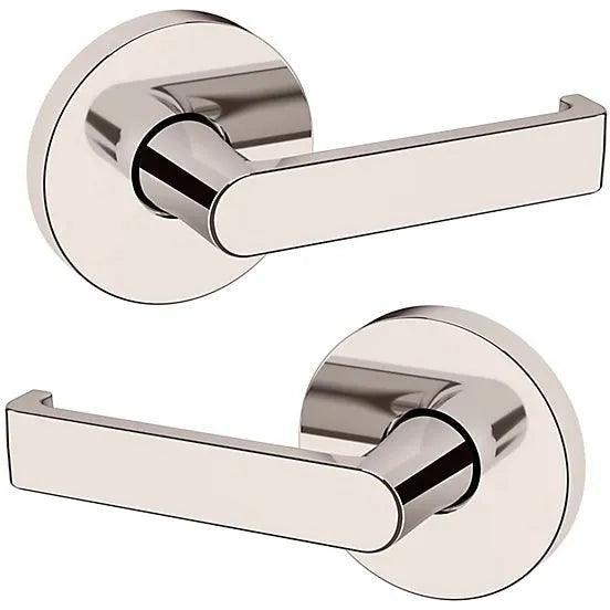 Baldwin Estate 5105 Passage Lever with 5046 Rosette in Lifetime Polished Nickel finish