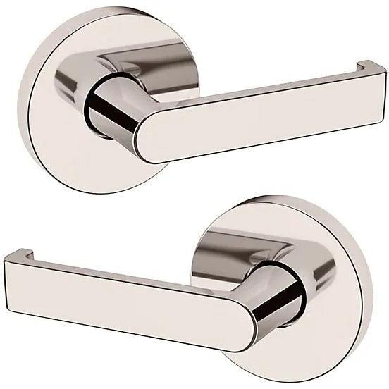 Baldwin Estate 5105 Full Dummy Lever with 5046 Rosette in Lifetime Polished Nickel finish