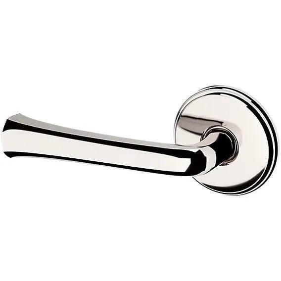 Baldwin Estate 5112 Left Handed Half Dummy Lever with 5075 Rosette in Lifetime Polished Nickel finish