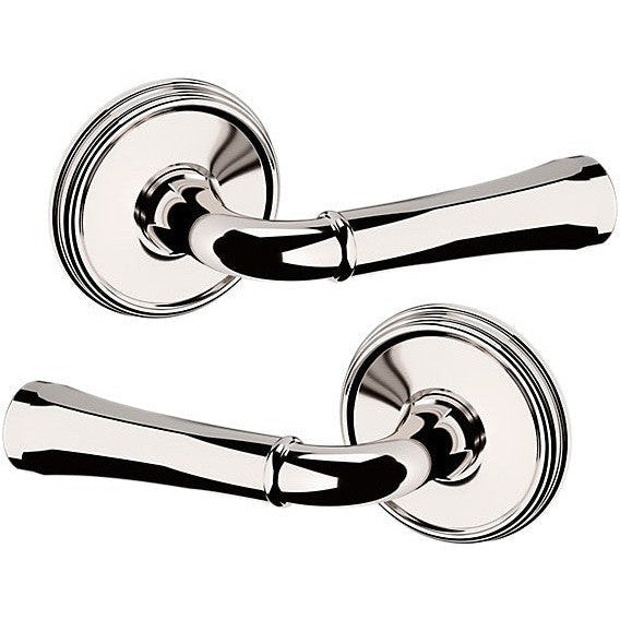 Baldwin Estate 5113 Passage Lever with 5078 Rosette in Lifetime Polished Nickel finish