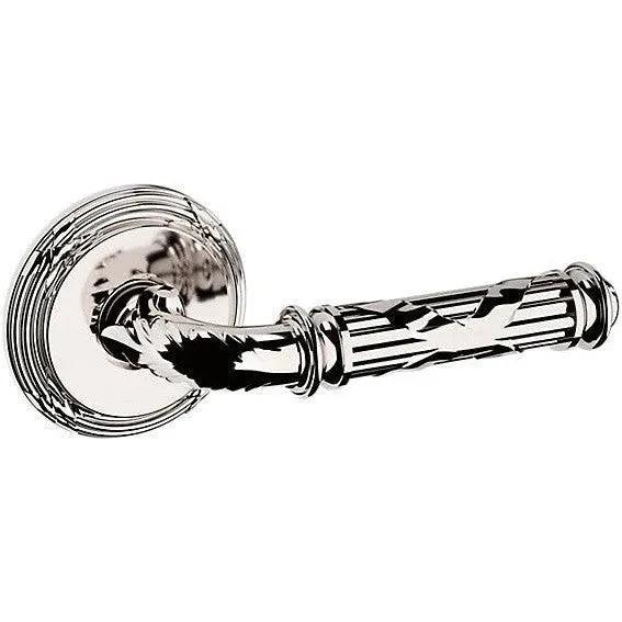 Baldwin Estate 5122 Right Handed Half Dummy Lever with 5022 Rosette in Lifetime Polished Nickel finish