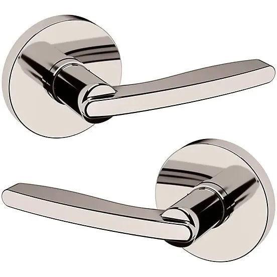 Baldwin Estate 5164 Full Dummy Lever with 5046 Rosette in Lifetime Polished Nickel finish