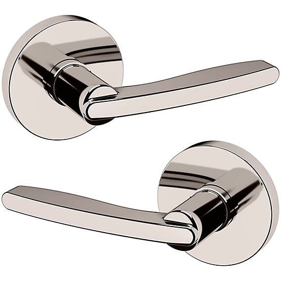 Baldwin Estate 5164 Full Dummy Lever with 5046 Rosette in Lifetime Polished Nickel finish
