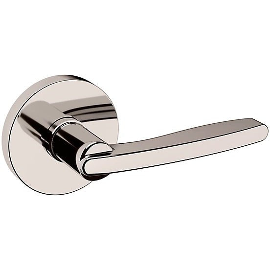 Baldwin Estate 5164 Right Handed Half Dummy Lever with 5046 Rosette in Lifetime Polished Nickel finish