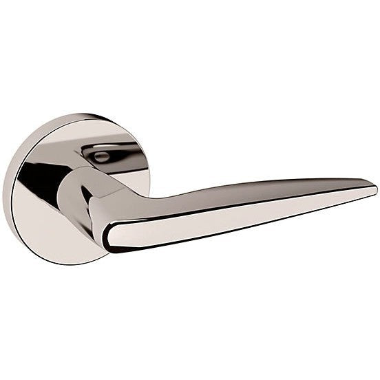 Baldwin Estate 5166 Right Handed Half Dummy Lever with 5046 Rosette in Lifetime Polished Nickel finish