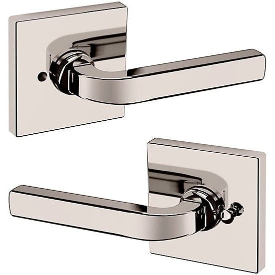 Baldwin Estate 5190 Privacy Lever with R017 Rosette in Lifetime Polished Nickel finish