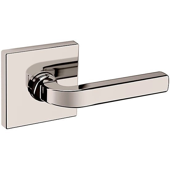 Baldwin Estate 5190 Right Handed Half Dummy Lever with R017 Rosette in Lifetime Polished Nickel finish